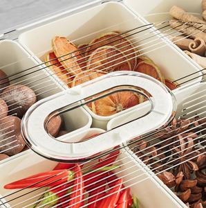 Nouveau lot de 24 boîtes de rangement hermétiques en plastique PP injecté, à 4-8 compartiments, pour épices et aliments, idéales pour le réfrigérateur - Product Image 5