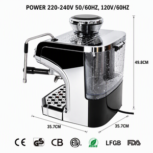 <span class=keywords><strong>Cafetera</strong></span> Espresso Profesional para el Hogar con Molinillo <span class=keywords><strong>de</strong></span> Granos Integrado, Vaporizador <span class=keywords><strong>de</strong></span> Leche y Tanque <span class=keywords><strong>de</strong></span> Agua Extraíble <span class=keywords><strong>de</strong></span> 2 Litros - Product Image 6