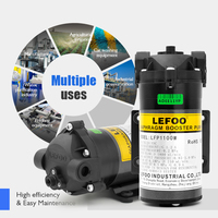 Pompe RO LEFOO Longue Durée 24V DC 2000ml/min, Pompe de Surpression pour Osmose Inverse, Pompe à Eau pour Machine à Eau Potable