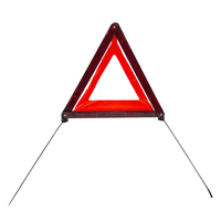 GUTO ZB Rote LED-Notfall-Warnleuchte für Autos, Straßenrand-Flares, Verkehrsschild, Frühwarnleuchte, Plastik-Dreieck