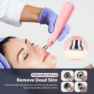 Dispositivo Facial de Diamante Portátil, Versión Mini, Multifuncional, para Eliminar el Acné, con 4 Puntas de Dermoabrasión + 4 Puntas para Puntos Negros - Product Image 2