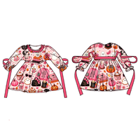 Robe d'été décontractée Zs Bamboo Twirl pour bébé fille, motif dessin animé, manches classiques, personnalisable ODM, respirante
