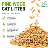 Litière pour chat en bois de pin à haute absorption, support OEM, naturelle, à base de plantes, contrôle des odeurs, sans poussière, biodégradable pour chats et chatons