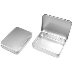 Nouvelle conception d'usine, boîte en fer blanc de qualité alimentaire, vente en gros, boîte en métal avec charnière, boîte en fer blanc personnalisée - Product Image 1