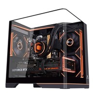 Boîtier d'ordinateur ITX Seaview Room en verre trempé, vertical, pour ordinateur de bureau, M-ATX240, refroidissement par eau, à pénétration latérale, pour jeux et e-sport