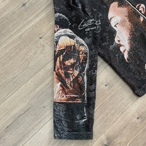 Manteaux zippés surdimensionnés de haute qualité pour hommes Vêtements jacquard tissés avec fermeture éclair Vestes en tapisserie personnalisées Hip Hop pour hommes - Product Image 4