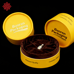 Baoren กล่องกระดาษบรรจุเยื่อบุกำมะหยี่สีเหลืองกล่องกระดาษบรรจุภัณฑ์เค้กช็อคโกแลตสำหรับเด็กหลอดกระดาษแบนสำหรับใส่อาหาร - Product Image 1