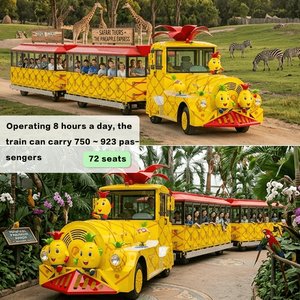 Trenes Eléctricos Personalizables <span class=keywords><strong>para</strong></span> Niños, sin Rieles, <span class=keywords><strong>para</strong></span> Parques de Atracciones, Centros Comerciales y Turismo - Product Image 2