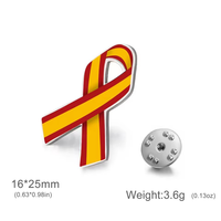 Épinglette en émail personnalisée avec ruban du drapeau national français, broche pour costume de fan de sport européen, badge de tenue DIY, bijou souvenir