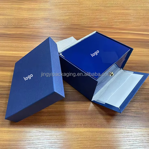 Factory Wholesale Custom Blue Wooden <b>Watch</b> Box With Leather Lining For Men ,High Gloss Surface Premium <b>Watch</b> <b>Case</b> with Logo - Product Image 3