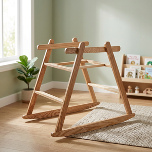 Columpio de madera de alta calidad para dormir, mueble para niños, nido de bebé, hecho en Vietnam - Product Image 2