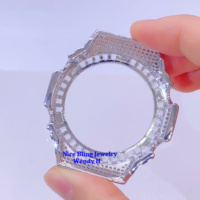 Montre Hip Hop Iced Out GShock GA2100 personnalisée avec lunette en moissanite