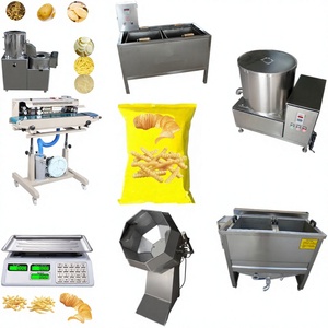 Nouvelle ligne de production de chips de pommes de terre semi-automatique à petite échelle en acier inoxydable multifonctionnelle pour usine de transformation des légumes - Product Image 1