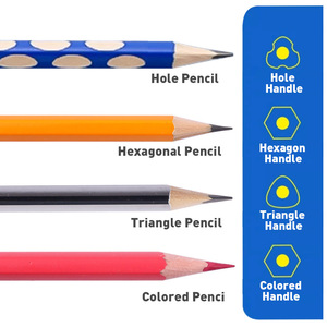 Fournitures scolaires Foska <span class=keywords><strong>Taille</strong></span>-<span class=keywords><strong>crayon</strong></span> à main colorée en plastique à trou unique <span class=keywords><strong>Taille</strong></span> compacte avec conteneur de copeaux - Product Image 5