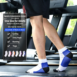 Chaussettes de compression respirantes et écologiques BSCI, avec semelle en tissu éponge, pour la performance athlétique, vente en gros - Product Image 1