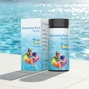 Kits complets de test d'<span class=keywords><strong>eau</strong></span> salée domestique 7 en 1, 100 bandelettes de test, outils et accessoires pour <span class=keywords><strong>piscine</strong></span>, modèle W-7 pour le test de l'<span class=keywords><strong>eau</strong></span> de <span class=keywords><strong>piscine</strong></span> - Product Image 1