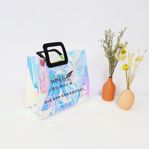 Private Label Eco-Friendly Trasparente Piccola Borsa Casuale Promozionale Impermeabile Delle Donne Tote Sacchetto Del PVC Trasparente Personalizzato - Product Image 3