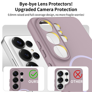 Custodia per <span class=keywords><strong>Samsung</strong></span> S26 Ultra Viola Tinta Unita, Resistente, Magnetica, con Finitura Soft Touch e Protezione Lente con Fori di Precisione - Product Image 4