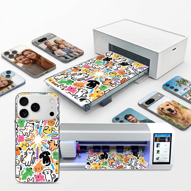 Mobile Sticker Printing Machine and Cutter All-in-One Phone Skin Printer for Custom Phone Back Film Production