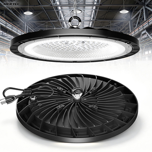 Lámpara LED Slim UFO High Bay de 100W 150W 200W, Diseño de Molde Privado, IP65 Impermeable para Almacén, Fábrica, Garaje, Gimnasio, Supermercado - Product Image 1