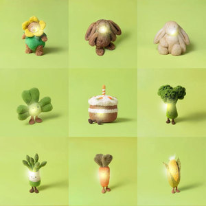 Jelly Cat ตุ๊กตาของเล่นรูปหมีกระต่ายใส่ผัก, ตุ๊กตาของขวัญมาใหม่26ชิ้น - Product Image 4