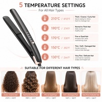 Catokan Rambut Listrik Torlin PTC dengan Kontrol Suhu 5 Tingkat 130-210C, Pencegah Bakar, Tanpa Panas Berlebih untuk Penggunaan Hotel