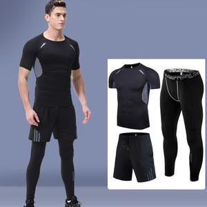 アウトドアウェアジムスポーツクイックドライヨガサマーフィットネスウェアスポーツウェアジョギングトラックスーツを実行しているカスタム男性 - Product Image 4