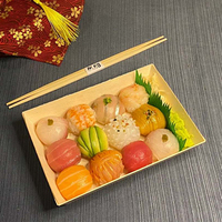 Boîte en bois pour sushis, sandwichs, fruits secs, noix, plateaux à fruits, boîtes à fruits, boîte en bois pour fruits secs