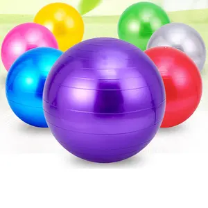 Balle d'exercice de yoga multicolore écologique stabilité non éclatée 25cm45cm55cm65cm75cm85cm taille personnalisation balle en pvc pour le yoga en gym