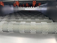 Automatische borstelrolwasser met sproeisysteem, continue borstelwasser voor productielijnbedrijf