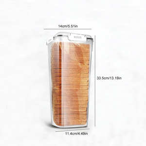 Nhựa hiện đại ăn sáng bơ bánh mì Crisper lưu trữ Dispenser hộ gia đình nhà bếp nhỏ cung cấp lưu trữ hộp - Product Image 3