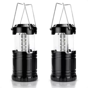 Super Bright 2 Packs Handle Portable Battery Powered Cob Outdoor Mini Led Camping Lantern Lights