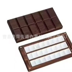 Boîte de peinture à l'<span class=keywords><strong>aquarelle</strong></span> en bois de noyer, 24 couleurs, 5 ml chacune, forme carrée, faite à la main pour la peinture sur papier, fournitures de base - Product Image 3