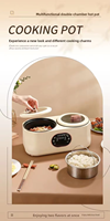 Cuisinière électrique multifonctionnelle à double cuve, marmite intelligente tout-en-un et cuiseur à riz pour la cuisine domestique