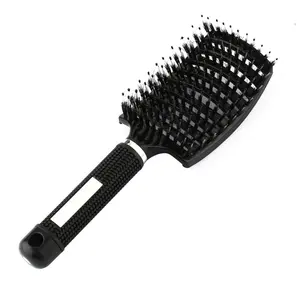 Yaeshii Wholesale Personalized Wet Paddle Hair Brush Plastic Cushion Comb Hair For Barber Salon