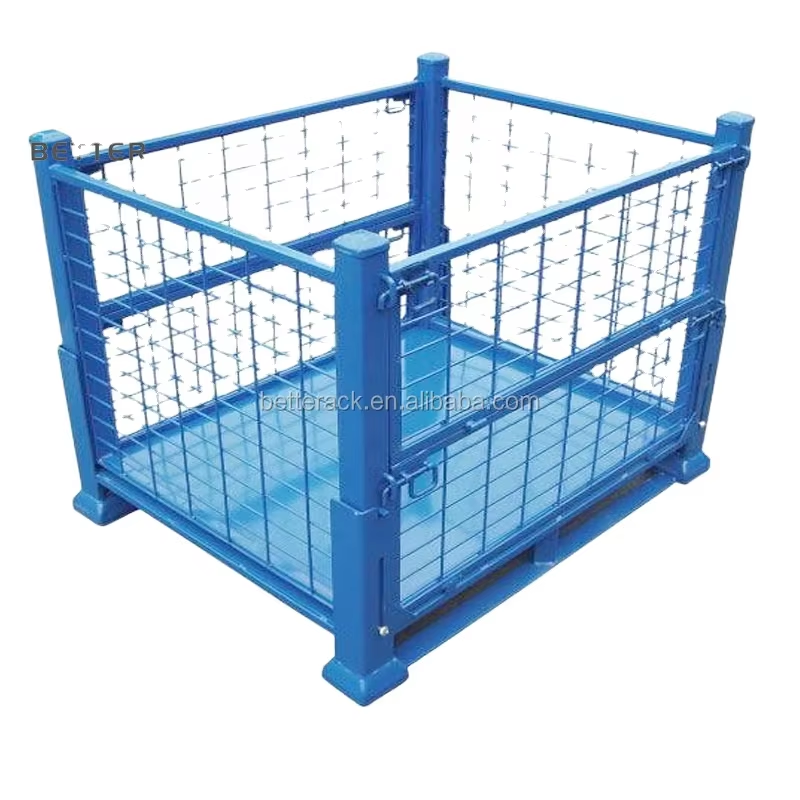 Collapsible Warehouse Metal Bin Storage Container