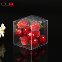 Boîte d'emballage transparente en PVC recyclable Cholyn, petite et carrée, pour cupcakes, sushis, jus