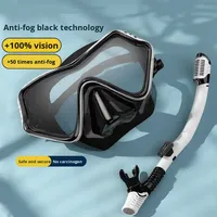 Masque de plongée en silicone haute définition anti-buée TWO Treasures modèle 2026 avec tube respiratoire pour la plongée sous-marine et la natation