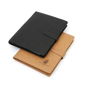 Cahier à feuilles mobiles à couverture rigide avec couverture en cuir PU de poche - Product Image 1