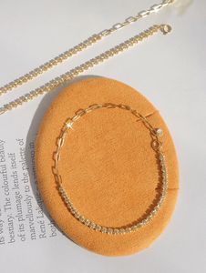 Pulsera de Cadena Xinfly de Oro Puro de 18 Quilates con Diamante Natural de 0.50 Quilates - Product Image 4