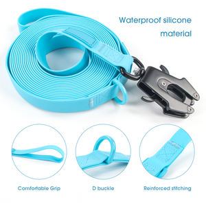 Accessori per cani in PVC personalizzati guinzaglio morbido e resistente alle macchie per allenamento per nuoto e tracciamento degli animali domestici - Product Image 2