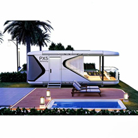 Maison Capsule Préfabriquée de Luxe PX5 en Aluminium, Design Européen, Structure Conteneur, pour Bureau, Salon, Appartement