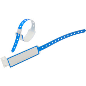 Goju không thấm nước chèn thẻ bệnh nhân nhận dạng thông tin trẻ em mềm nhựa <span class=keywords><strong>PVC</strong></span> Vinyl dây đeo cổ tay cho bệnh viện - Product Image 1