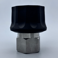 Nouvelle prise UWO 1/2" QC avec revêtement en caoutchouc (noir) x raccord rapide femelle 1/2" BSPP (SS304) modèle 6038 en provenance de Chine