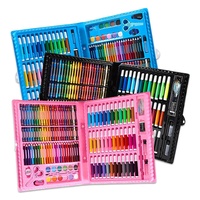 150 pièces de kits d'art et d'artisanat pour enfants, filles, crayons de couleur créatifs, ensemble de dessin artistique