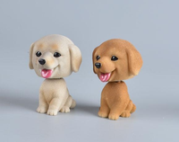 Maßgefertigte Wackelkopf-Hundefiguren aus Harz, Wackelkopf-Welpen-Ornamente für Auto-Armaturenbrett & Heimdekoration