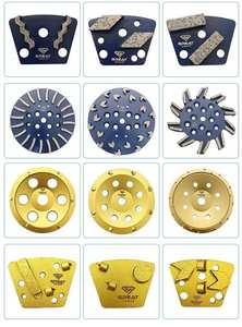 แผ่นเจียรเพชร HTC ขายดี บล็อกขัดแบบเปลี่ยนเร็ว หัวเจียรแบบสองหกเหลี่ยม สำหรับเครื่องเจียรคอนกรีต - Product Image 5