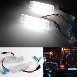 Luz LED para matrícula de Dengdi Technology, 205 mm, carcasa transparente, luz blanca, para Mercedes-Benz Clase G W463, tipo empotrado - Product Image 4