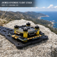 Contrôleur de vol JHEMCU H743NOXE Stack H743 32 bits 60A MINI ESC 4-en-1 20*20mm pour drone FPV Freestyle
