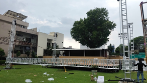 Nhôm DJ ánh sáng đứng di chuyển đầu Totem giàn, nhôm Giàn - Product Image 5